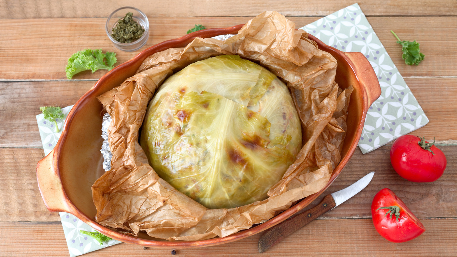 This Baked Cabbage Dish Outshines The Main Course (And Starts With A Stick Of Butter)