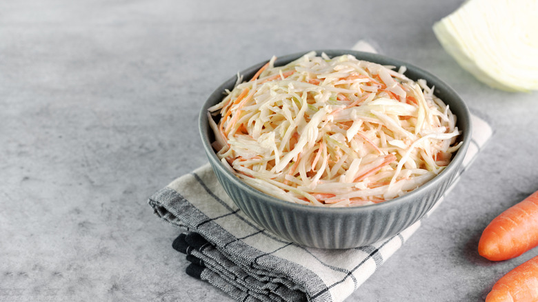 A bowl of classic coleslaw