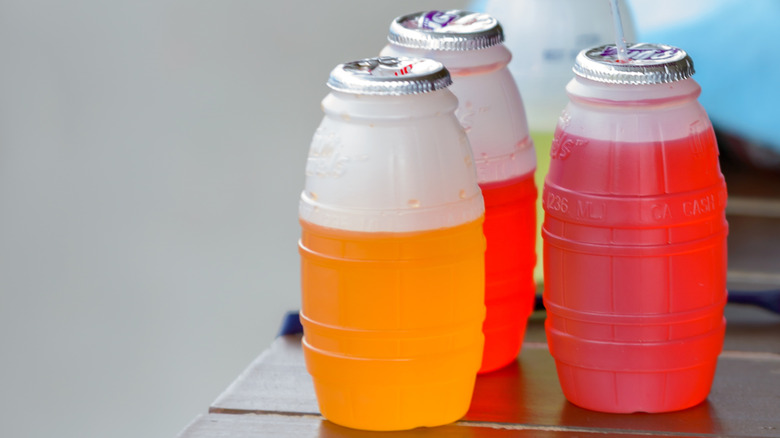 barrels of HUG juices