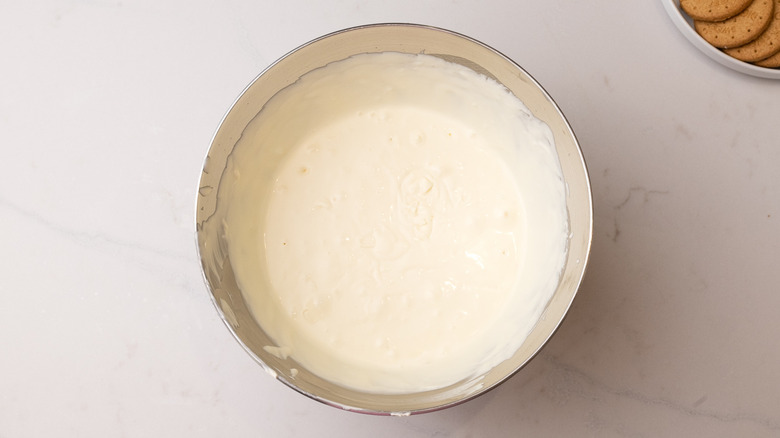 cream cheese mixture in bowl