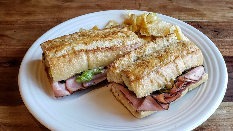 Panera Toasted Italiano sandwich