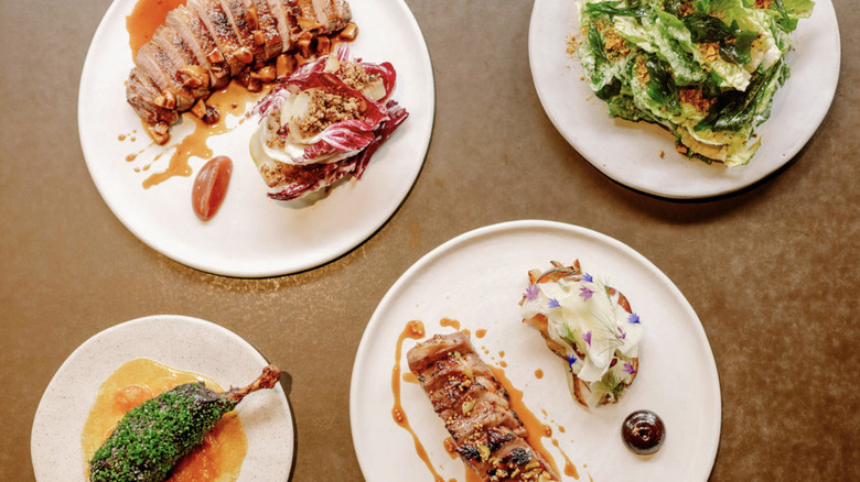 Food at Atoma restaurant Seattle