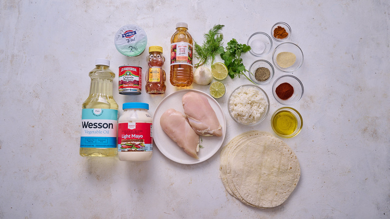 ingredients on a table