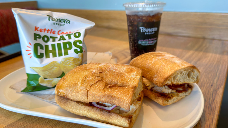 Panera Bread meal on a plate