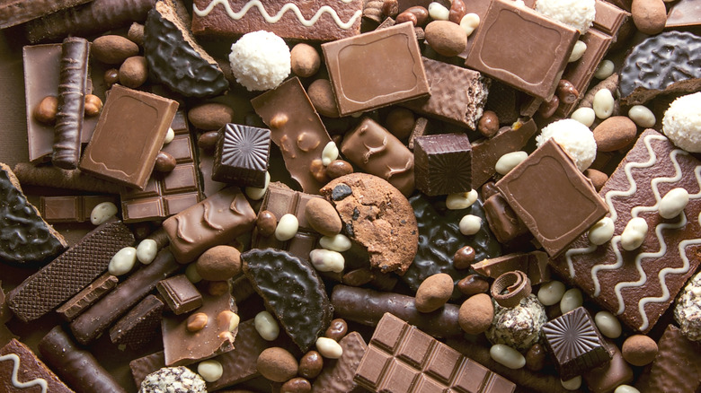 A selection of chocolate candy