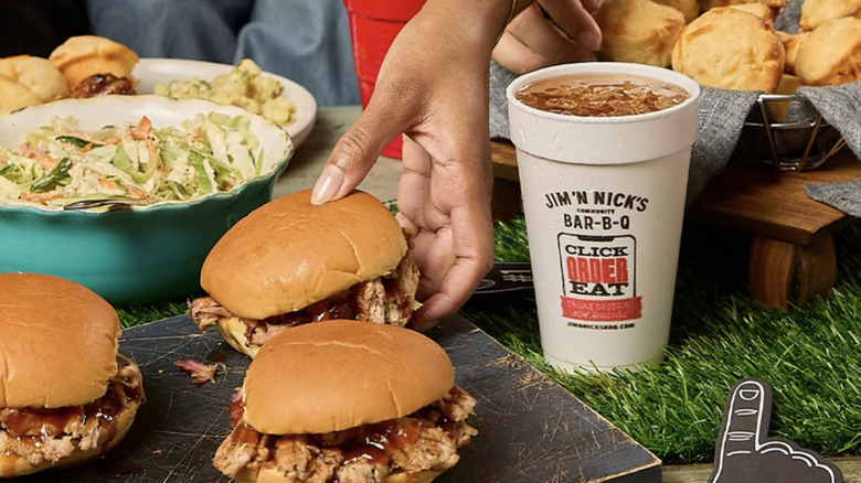 BBQ sandwich at Jim 'N Nick's