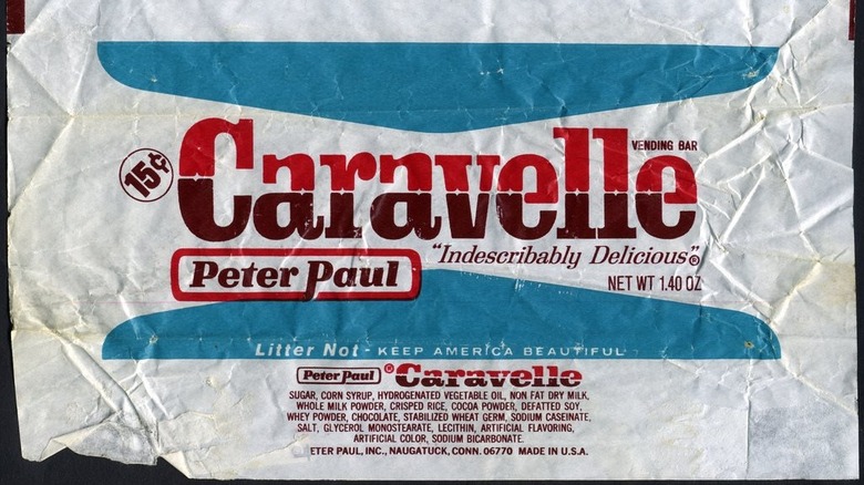 Vintage Caravelle candy bar wrapper