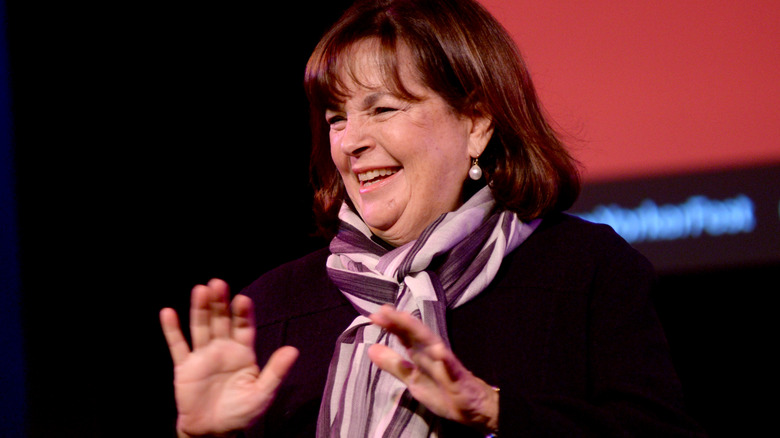 Ina Garten speaking at event