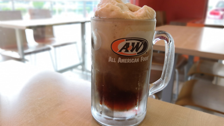 Frosty A&W root beer float