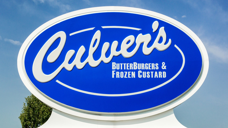 Culver's restaurant sign
