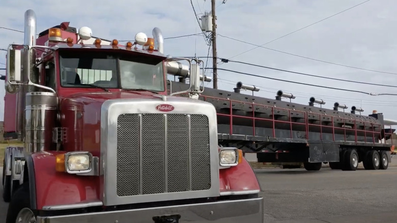 18-wheeler mobile BBQ smoker