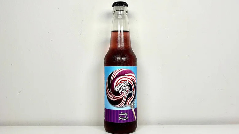 Whirly Pop soda in glass bottle