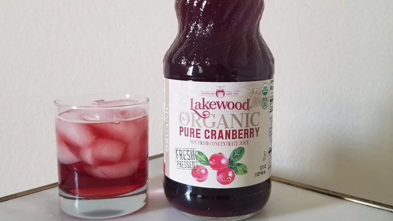 glass of Lakewood Cranberry Juice