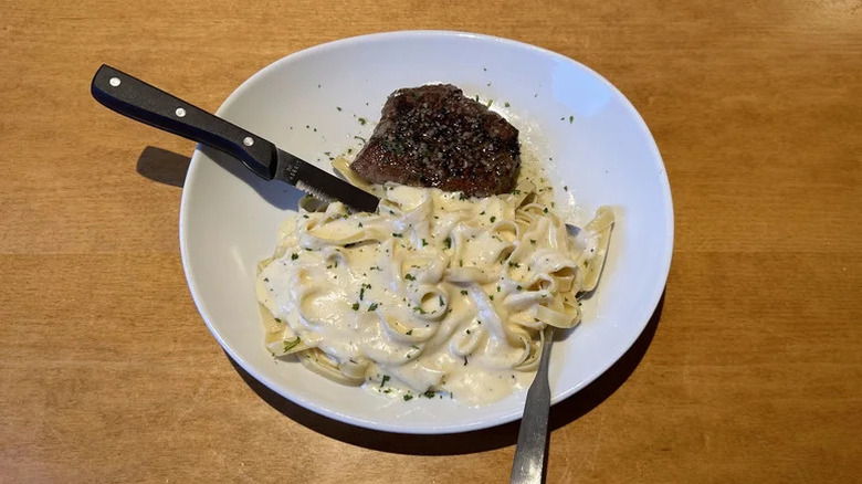 olive garden 6 ounce sirloin dish
