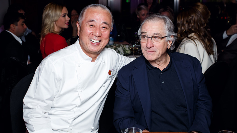 Chef Matsuhisa and Robert DeNiro smiling