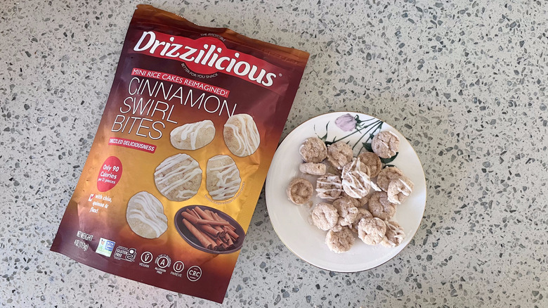 Drizzilicious cinnamon swirl bites mini rice cakes
