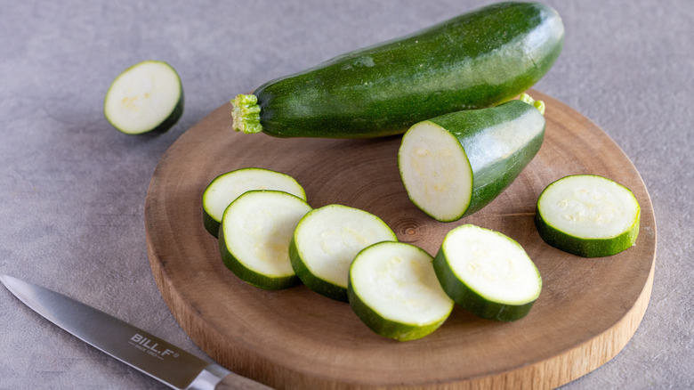 sliced zucchini