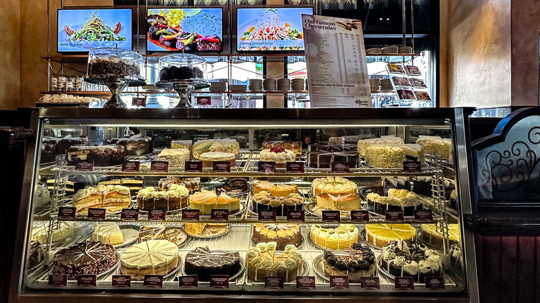 The Cheesecake Factory dessert display case