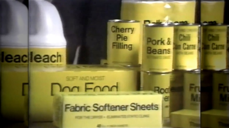 Eagle brand generic grocery products with black and yellow labeling