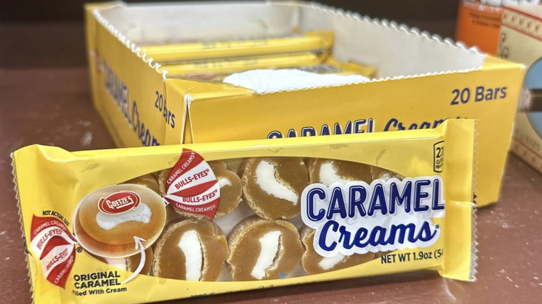 Goetze caramel candies in package