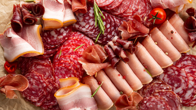 Deli meats platter