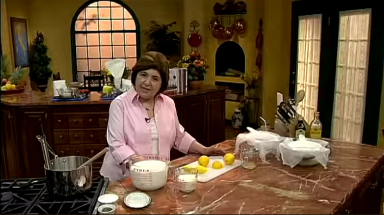 Mary Ann Esposito on her show Ciao Italia