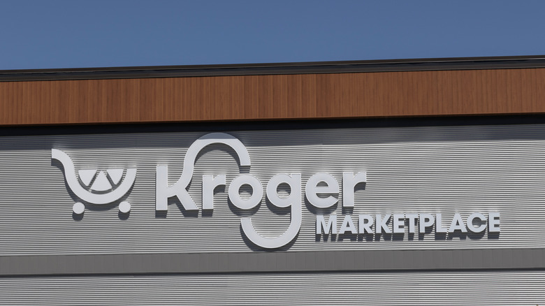 The exterior of a Kroger
