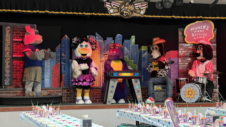 Munch's Make Believe Band performing on stage