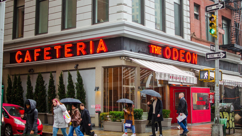 exterior of The Odeon restaurant