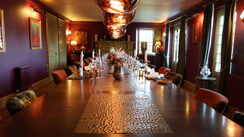 the dining room at the Glenmorangie House