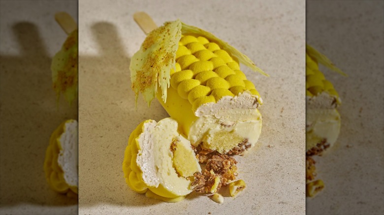 A corn popsicle from Lysée Bakery