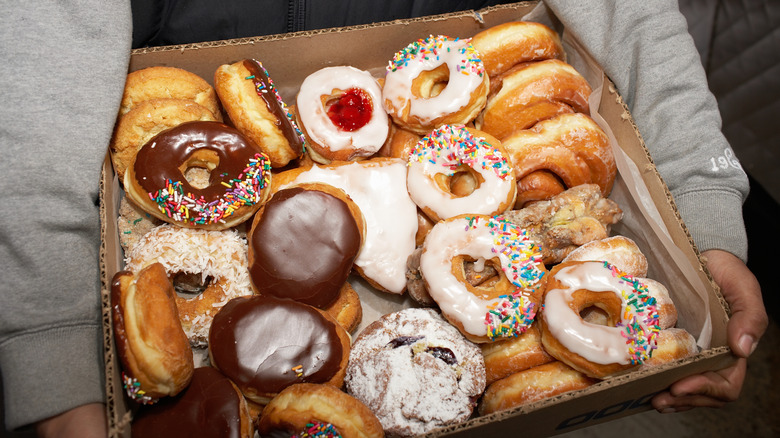 A box of donuts in Brooklyn, New York
