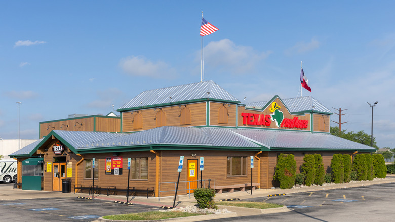 Texas Roadhouse location during the day