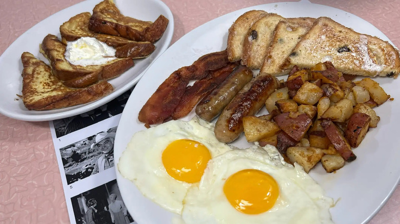breakfast meal at The Sixties Diner