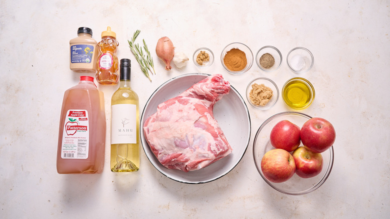 ingredients on a table