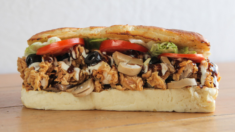 Subway Foot Long on wood countertop