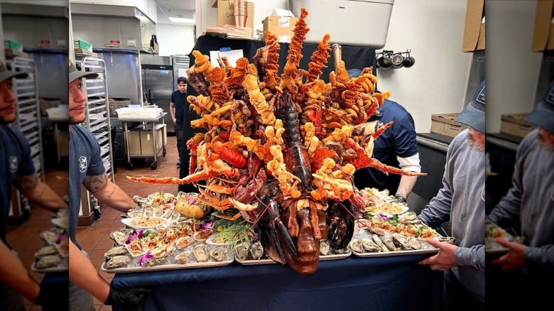 The record-breaking $10,000 Bloody Mary inside the kitchen at The Blind Pelican