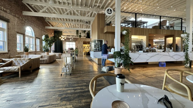 Interior of Onyx Coffee Lab in Rogers, Arkansas