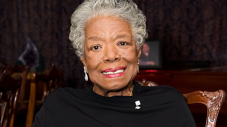 Close-up of Maya Angelou smiling