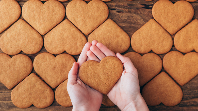 heart-shaped Gingerbread Cookies