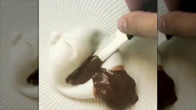 Nutella filled burrata