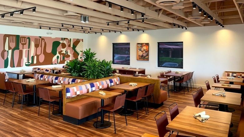 Interior of Chef Point's dining room