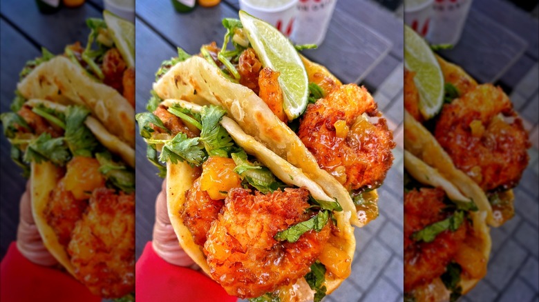 Cafe Rio coconut shrimp tacos
