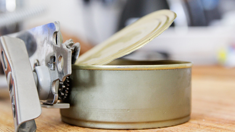 can being opened with can opener