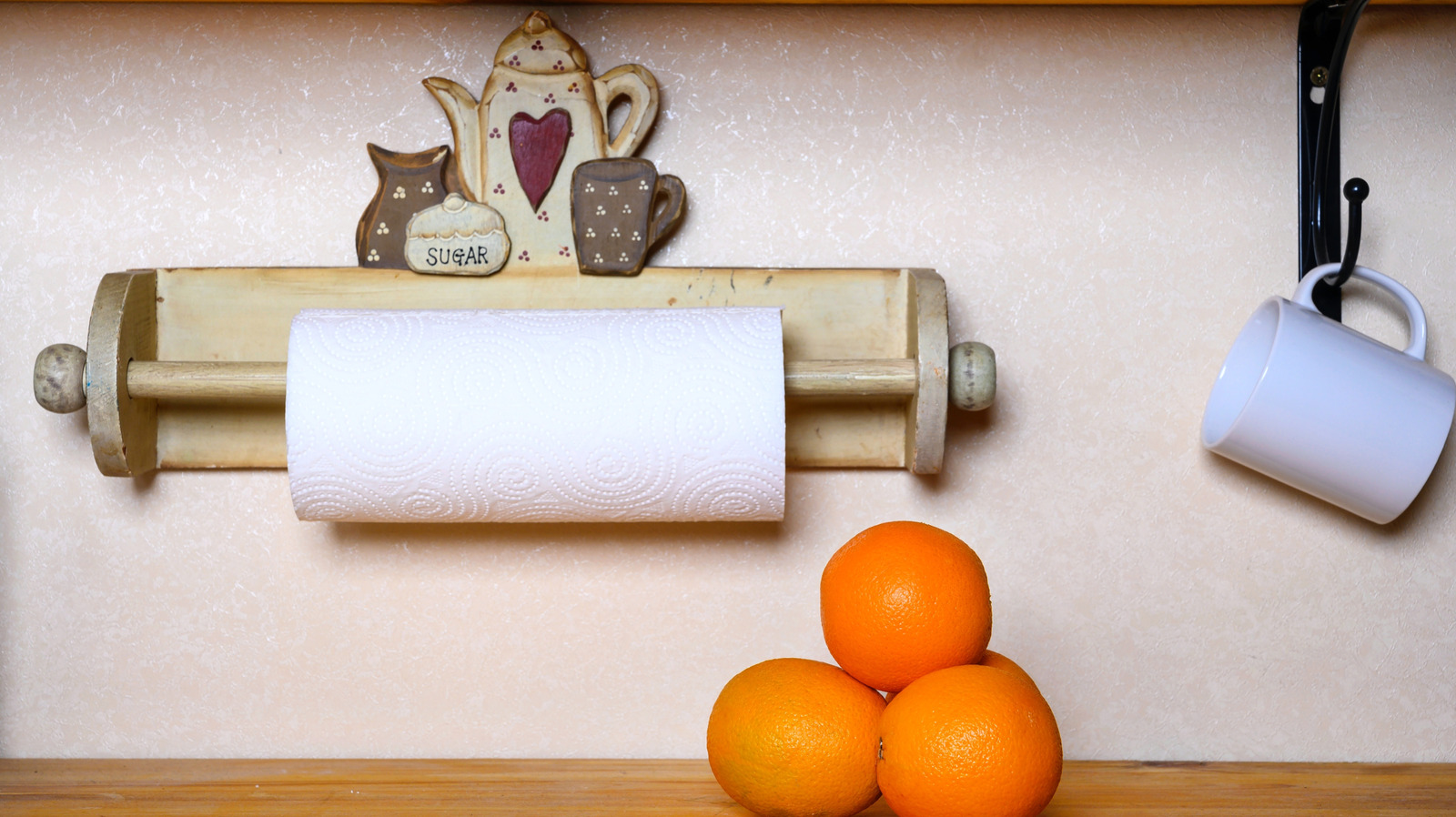 This Vintage Thrift Store Find Transforms Paper Towels Into A Stylish Kitchen Addition