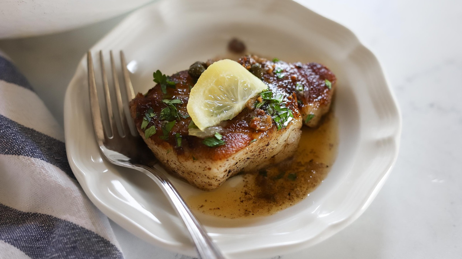 Thyme Is The Best Way To Season Chilean Sea Bass Without Overpowering It