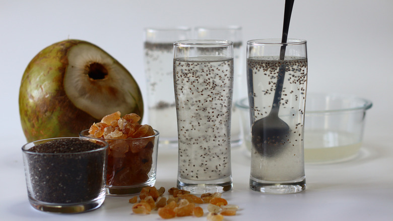 Fresh coconut water drinks