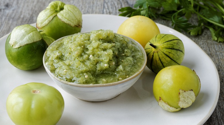 Tomatillos and salsa verde