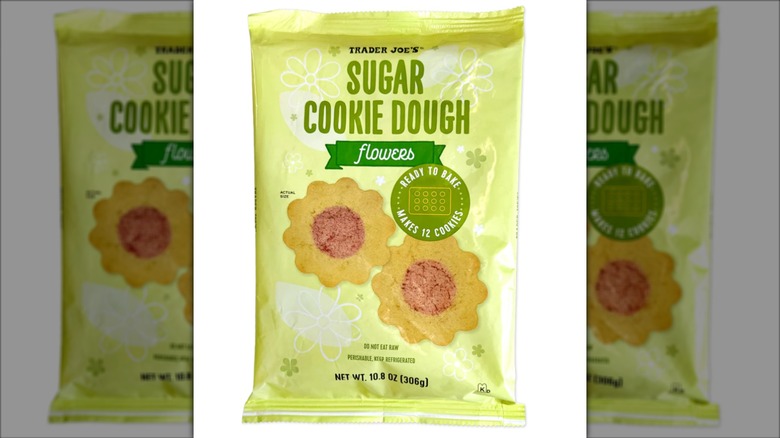Bag of Trader Joe's Sugar Cookie Dough Flowers.