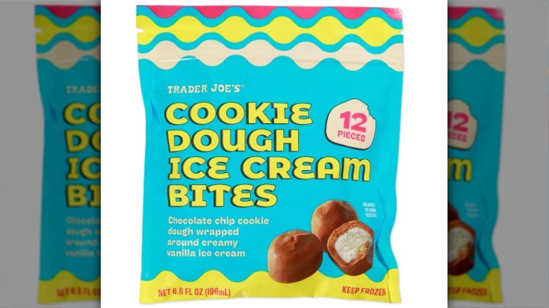 package of Cookie Dough Ice Cream Bites at Trader Joe's